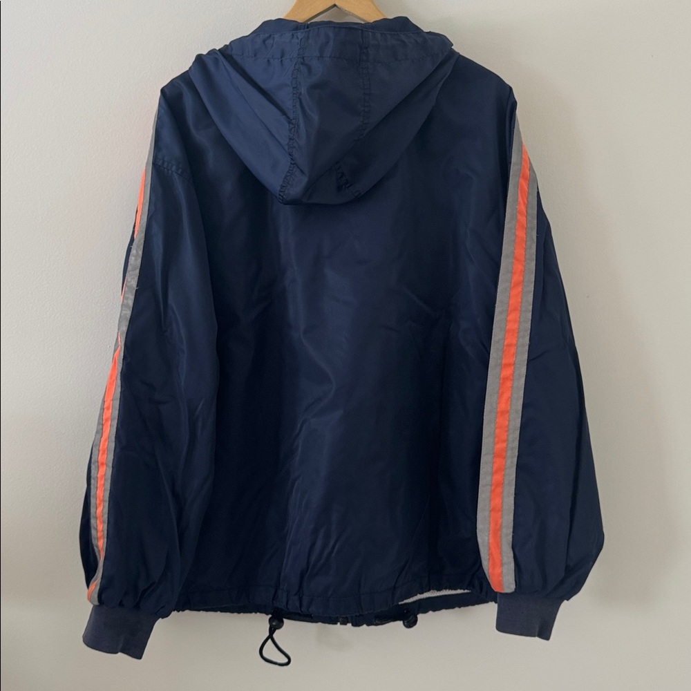 J. Crew Oarsman 90’s Rain Windbreaker Reflective Full Zip Jacket Size XL - Picture 5 of 11